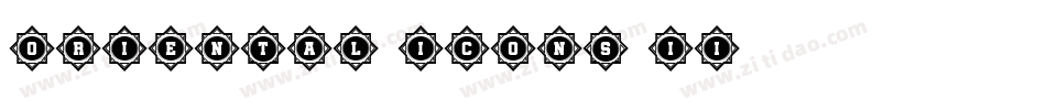 Oriental Icons II字体转换